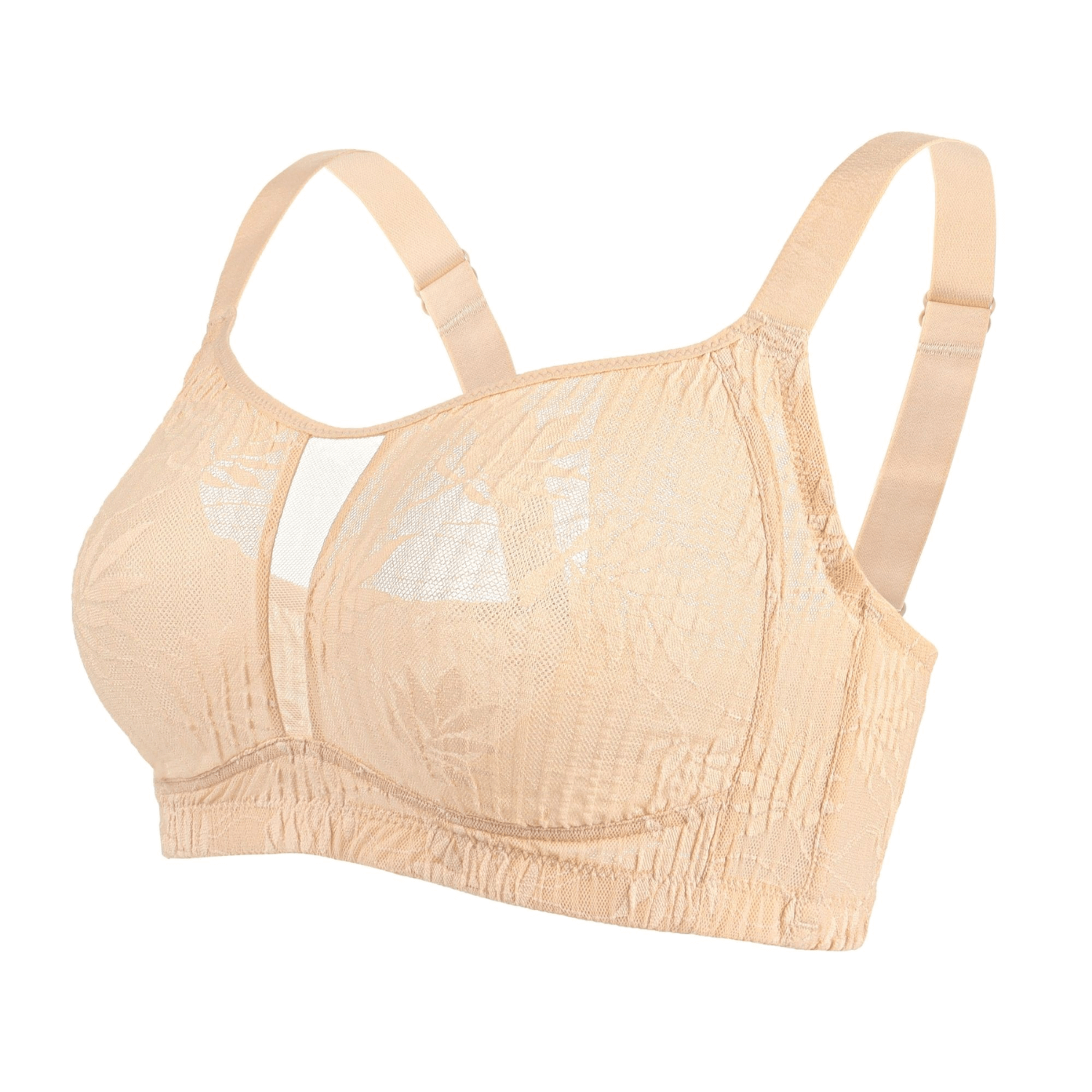 Full Coverage Unlined Wireless Bralette Plus Size Bra