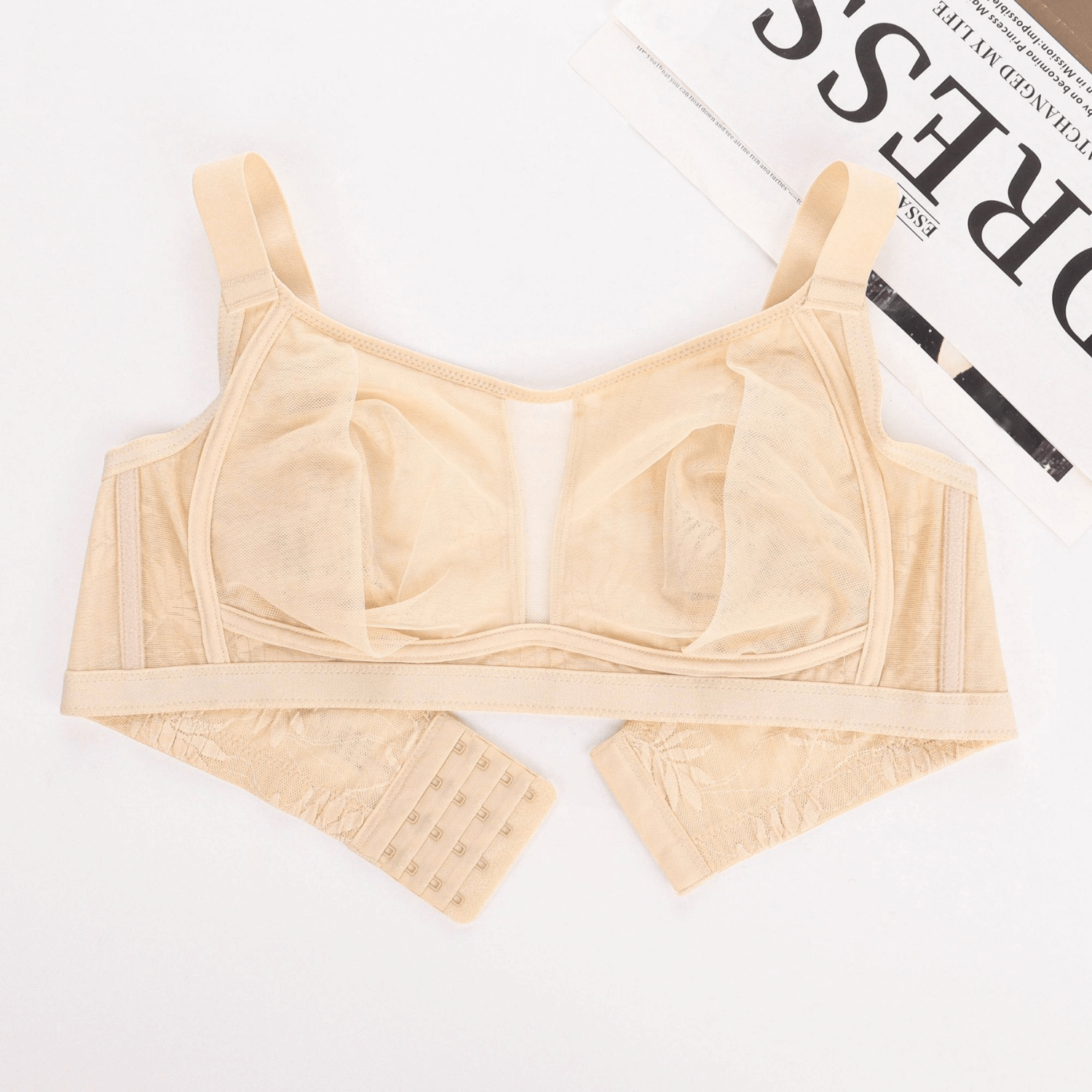 Full Coverage Unlined Wireless Bralette Plus Size Bra