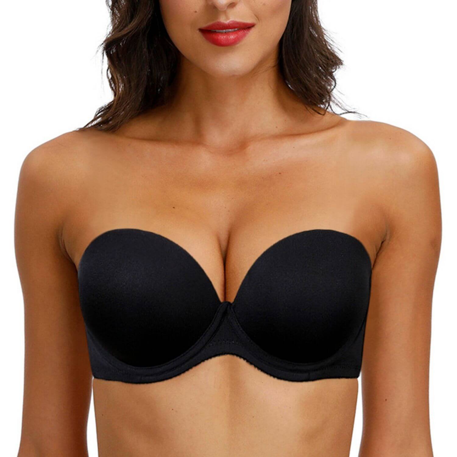 Push Up Convertible Strapless Bras for Women (Pack of 6)
