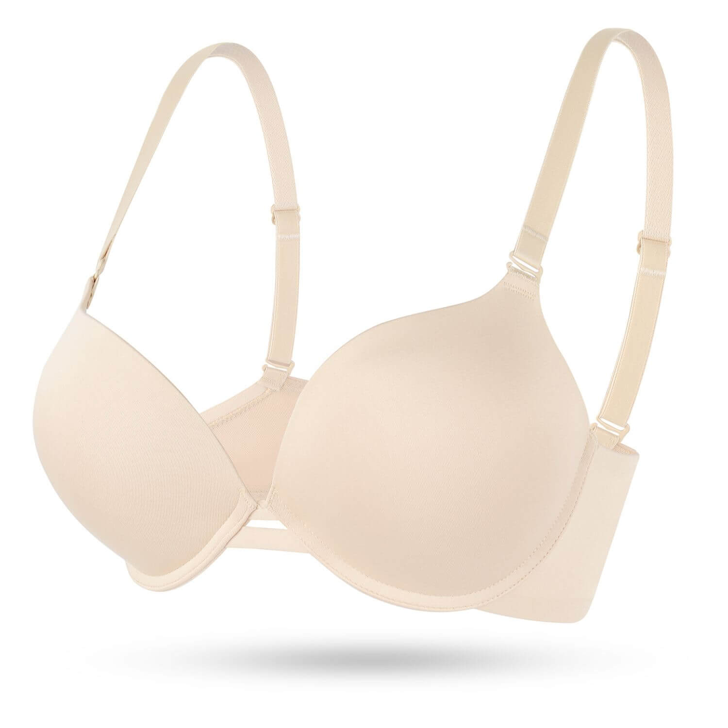 side of Push Up Seamless Comfort Underwire Bra