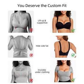 Push Up Padded Balconette Bra with Underwire Support