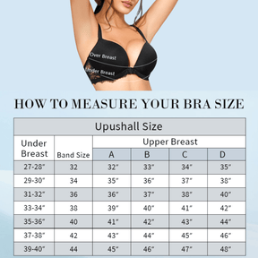 Front Closure Lace Racerback Push Up Underwire Thick Pads T-shirt Bra