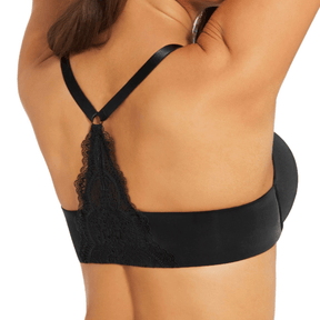 Push Up Front Closure Thick Padded Racerback Underwire Bra