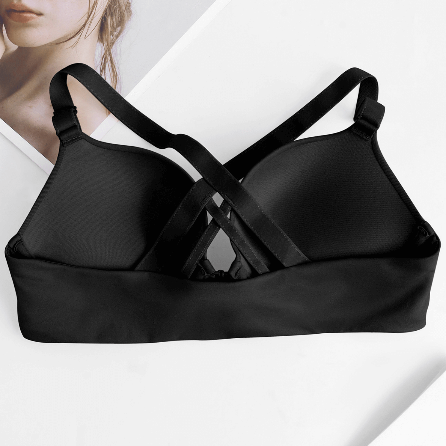 Front Closure Racerback Criss Cross Push Up Padded Add 2 Cup Bras