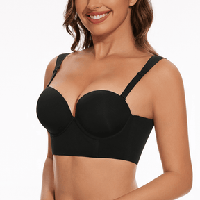 Push Up Seamless Thick Padded Bra Smoothing Longline Everyday Bras