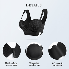 Push Up Seamless Thick Padded Bra Smoothing Longline Everyday Bras