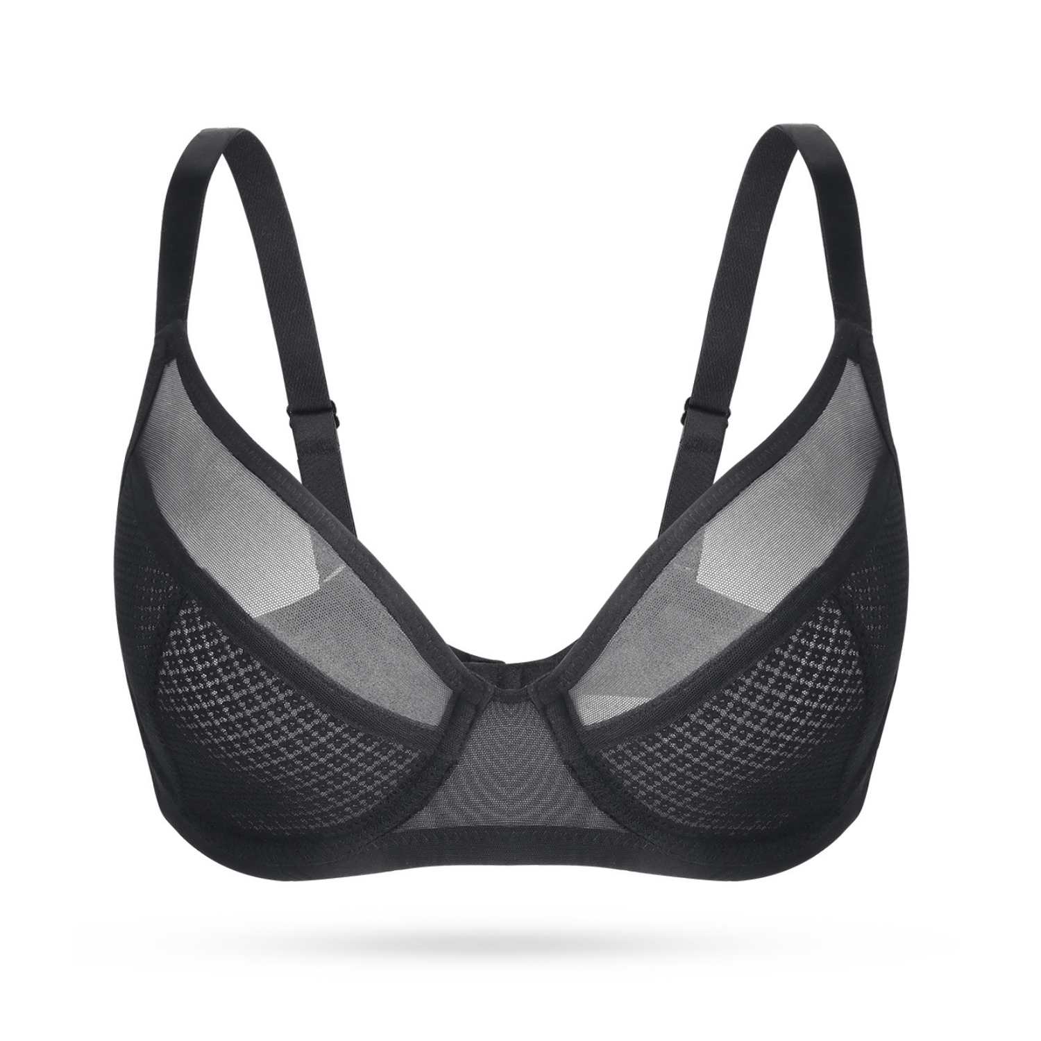 See Through Unlinded Underwire Mesh Bras