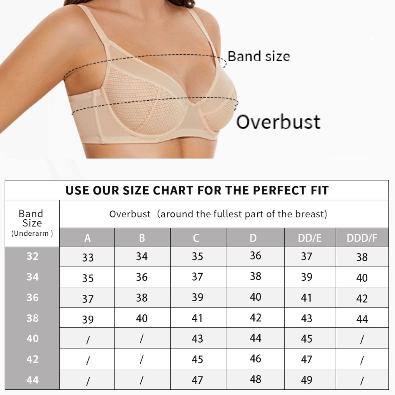 See Through Unlinded Underwire Mesh Bras