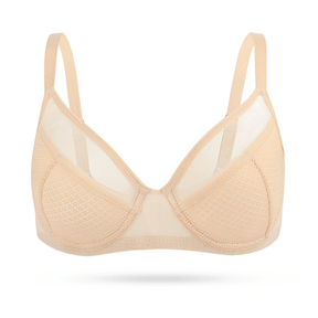 See Through Unlinded Underwire Mesh Bras