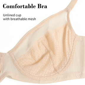 See Through Unlinded Underwire Mesh Bras