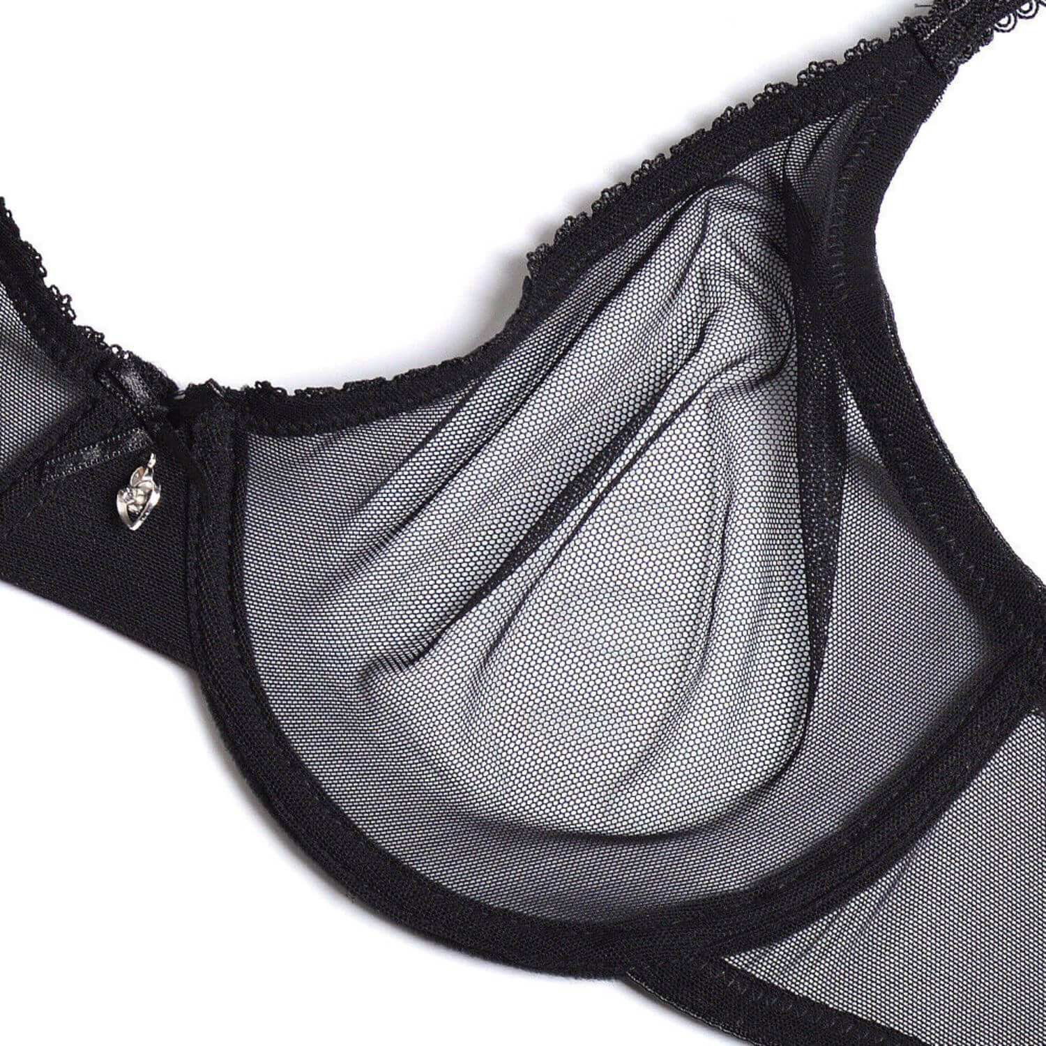 Unlined sheer Mesh See Through bra