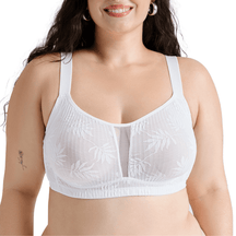 Full Coverage Unlined Wireless Bralette Plus Size Bra