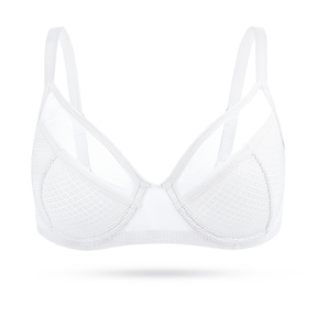 See Through Unlinded Underwire Mesh Bras