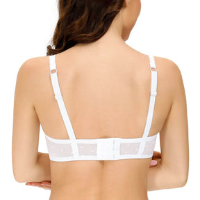 White Sexy Unlined Underwire Lace bra