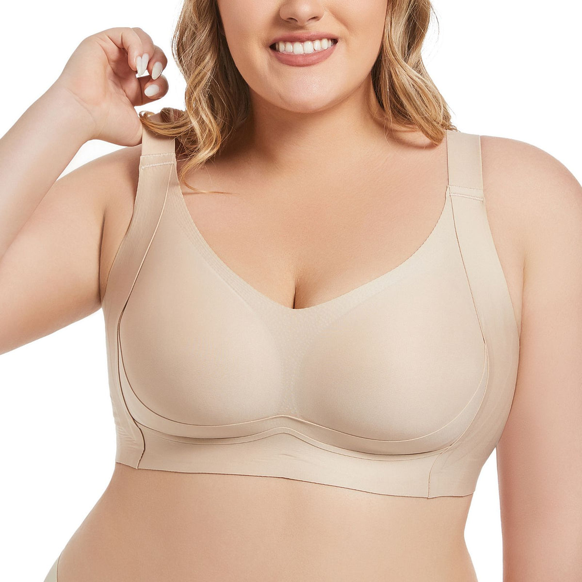 Yandw-seamless-full-back-coverage-wirefree-bra-beige