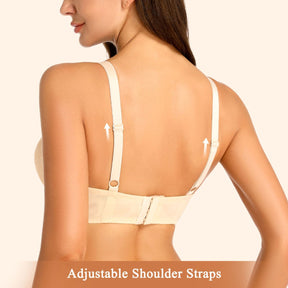 Push Up Lace Padded Underwire Bra Add 2 Cups