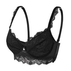 longline sheer see through lace bralette