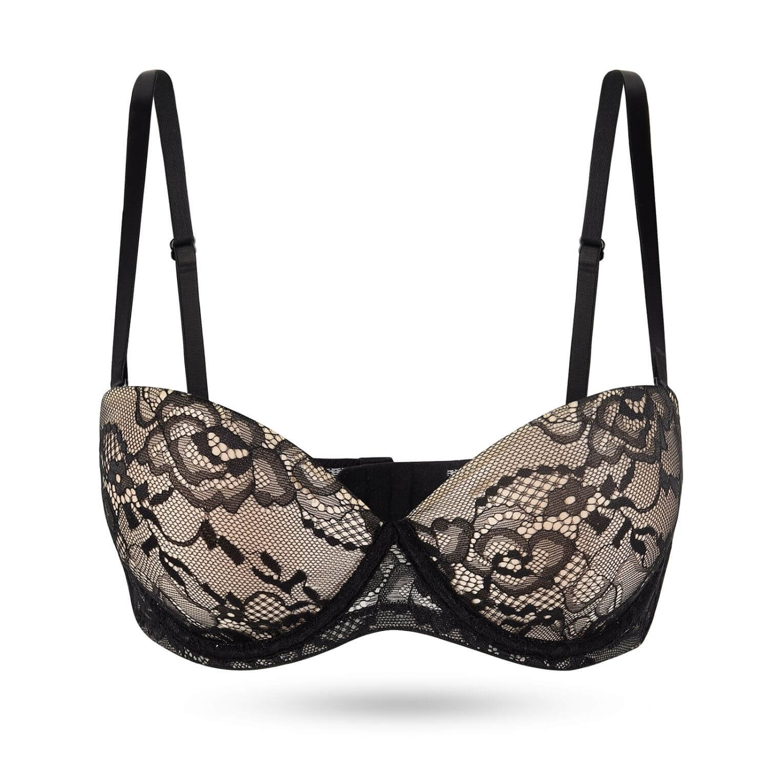 Strapless lift up lace bra