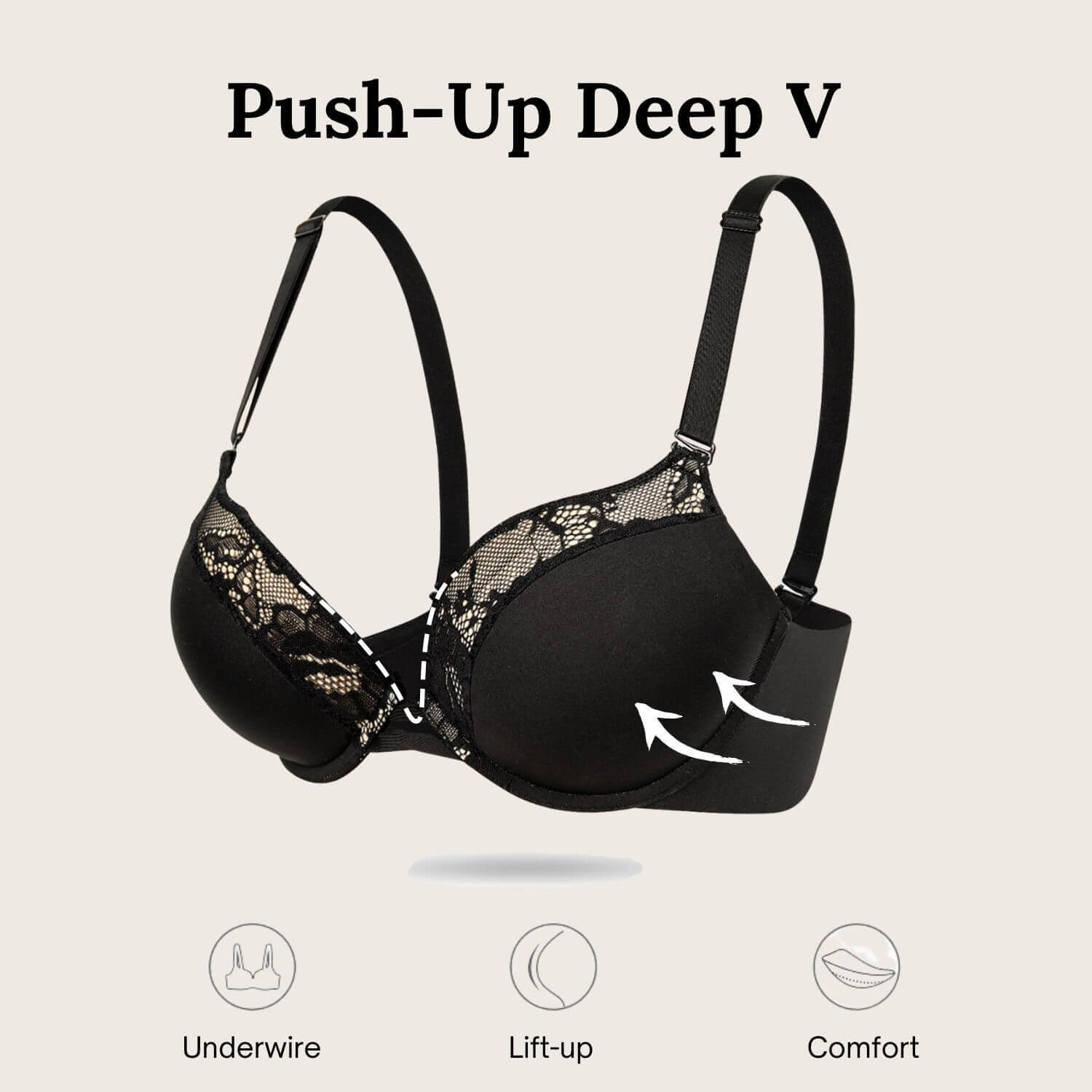 Super Push Up Plunge T-Shirt Bra