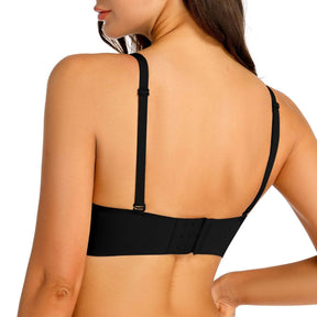 black seamless wireless bra
