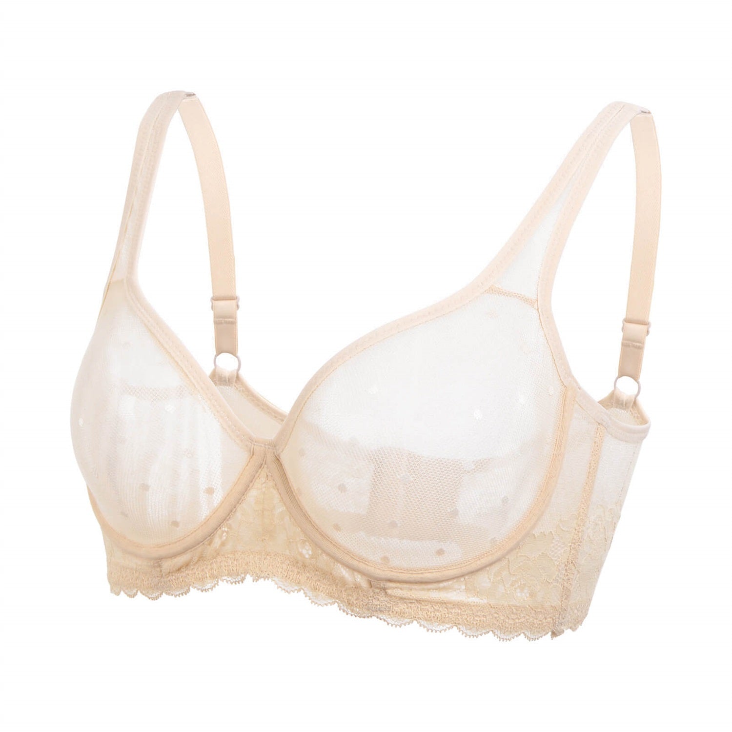 nude see through sexy sheer bra