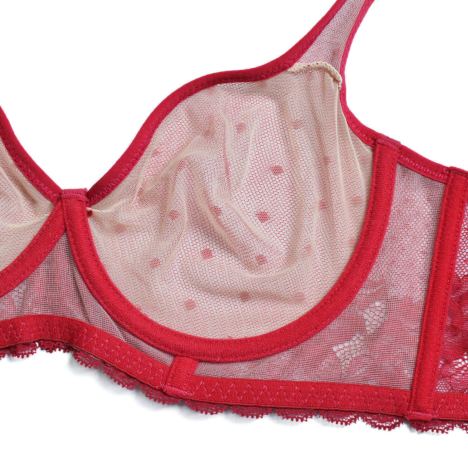 red see through sheer minimizer bra-1