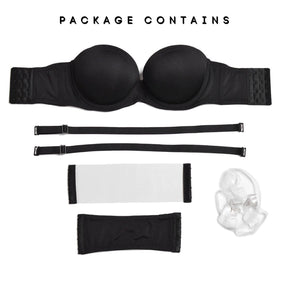 strapless backless push up bra package contains