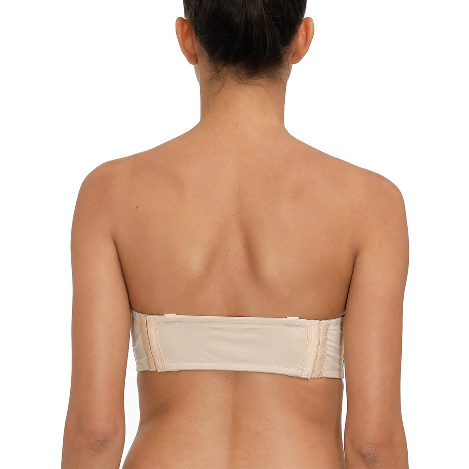 women with nude strapless clear back bra-3