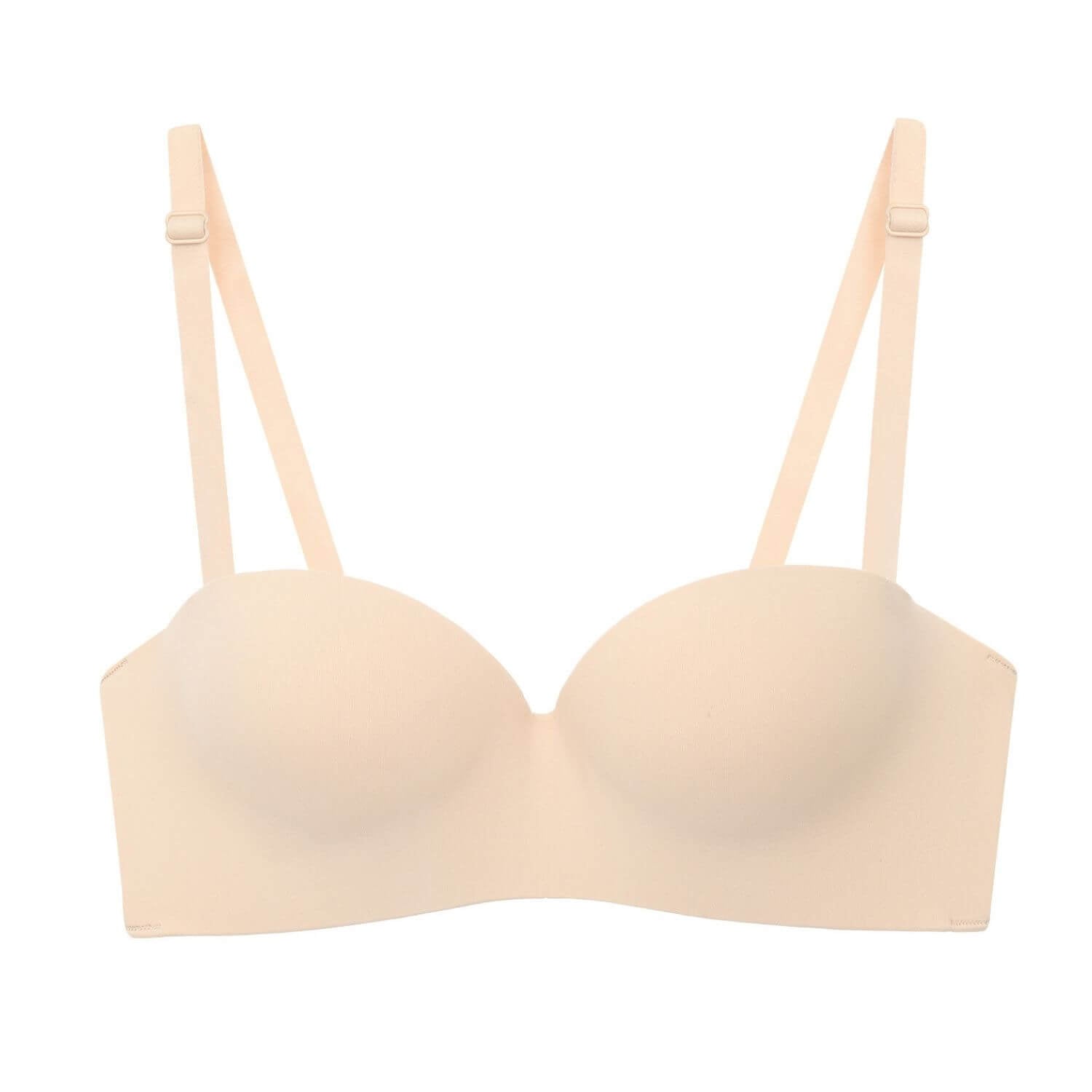    strapless convertible wireless seamless bra