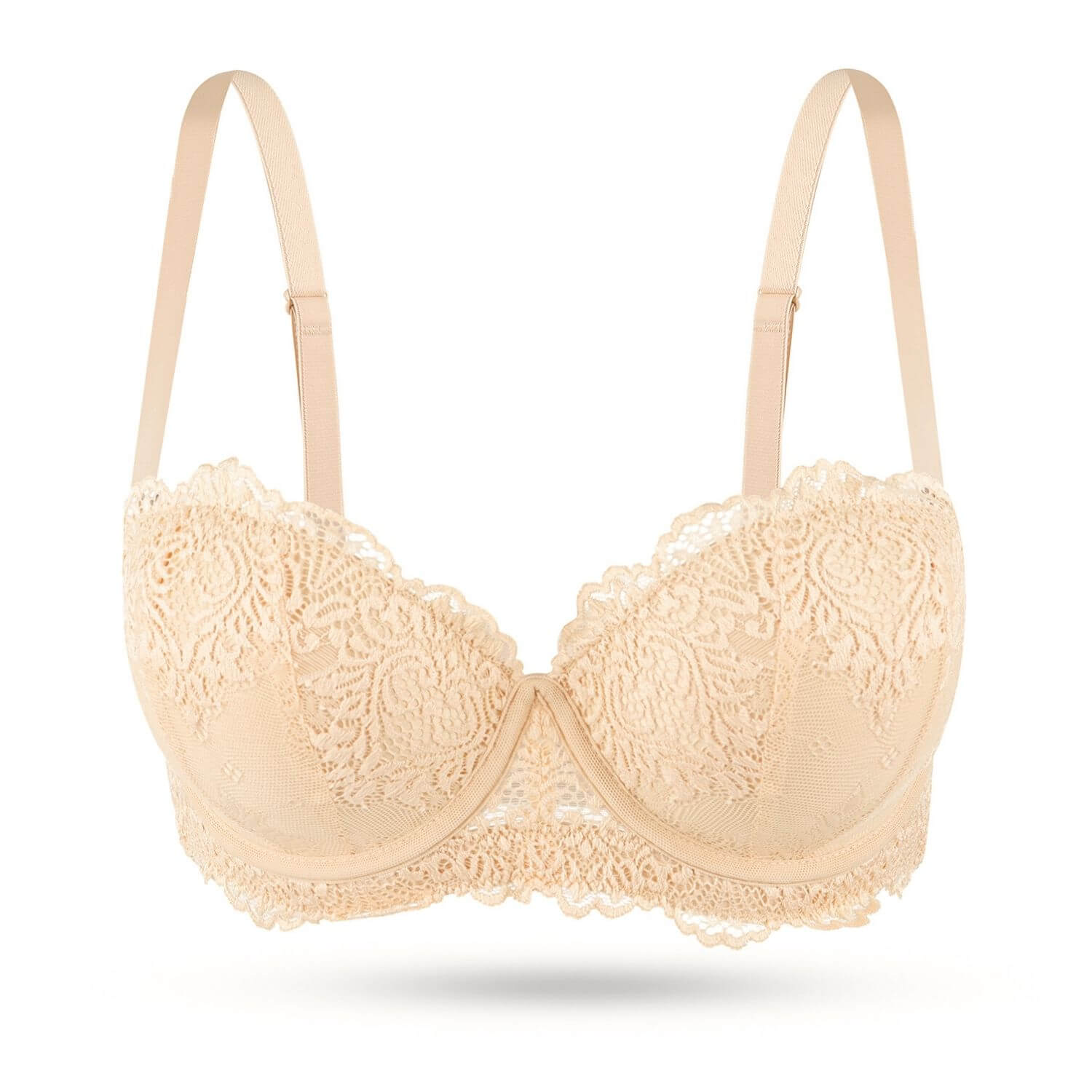 strapless pushup convertible multiway lace bra