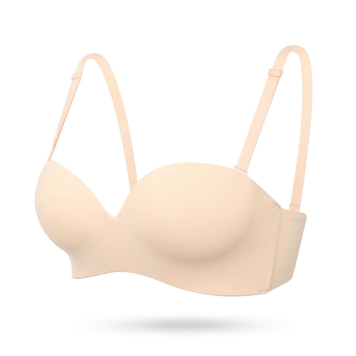 strapless seamless push up bra