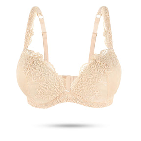 super push up underwire lace bra