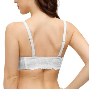 white clear back strapless convertible straps bra